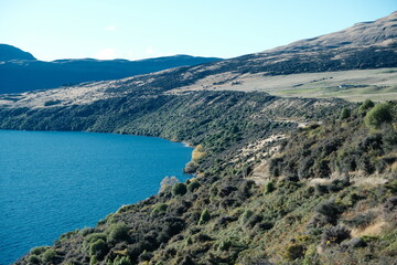 Naklejka premium lake in the mountains