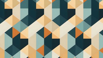 Obraz premium Digital retro minialistic geometric pattern graphics poster background