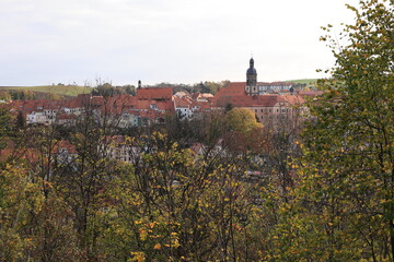 Blick auf Dippoldiswalde in Sachsen