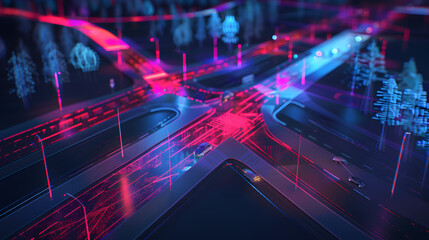 Holographic Traffic Map
