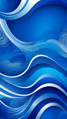 Abstract background with red, blue and white stripes. Vector illustration. Generative AI