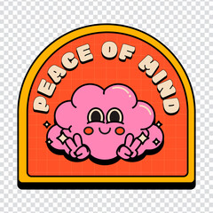 Flat design retro sticker collection vector design in eps 10