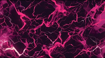 Enchanting Burst of Electrical Phenomenon with Vibrant Pink and Purple Fractal Patterns