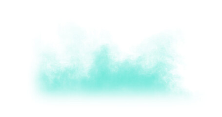 Teal Transparent Smoke Overlay 