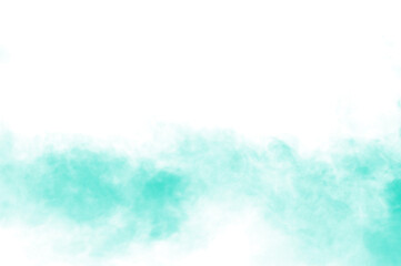 Teal Transparent Smoke Cloud Overlay 