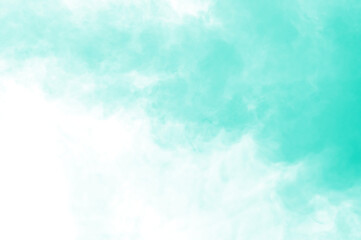 Transparent Teal Smoke Overlay 