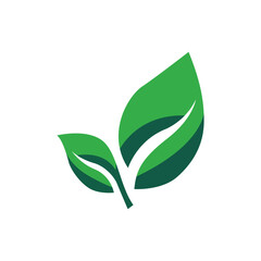 Leaf Icon Logo Vector Illustration 