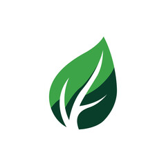 Leaf Icon Logo Vector Illustration 