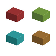 The colorful blocks captivate with their geometric diversity. They blend in tempting harmony, creating an enticing and delightful panorama