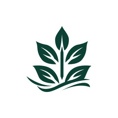 Leaf Icon Logo Vector Illustration 