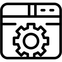 Vector Icon Internet, setting, website, gear