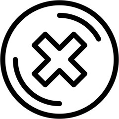 Obraz premium Vector Icon Ad, blocker, digital, reject