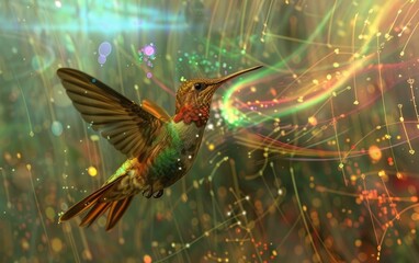 Unleashing Digital Creativity with a Hummingbird, Exploring Digital Horizons, Flying High