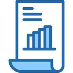 Business, chart, growth, documents Icon