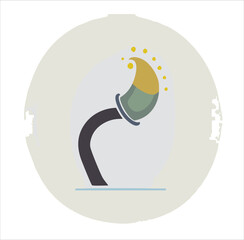 Fototapeta premium Exhaust Pipe Vector Icon for Environmental Themes 