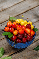 A vibrant and colorful cherry, bursting with sweet juiciness