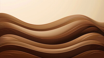 Luxurious and High-Quality Chocolate Brown Minimal Wave Vector.
