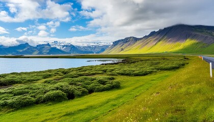 Icelandic Odyssey: A Nature Scenery Journey"
"Echoes of Iceland: Capturing Nature's Majesty"mountain, landscape, sky, nature, mountains, clouds, panorama