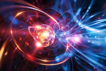 Obraz premium photon interactions, interacting photons