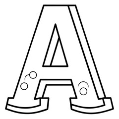 A alphabet coloring book vector (32)