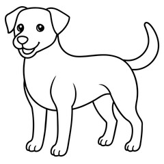 Dog Coloring Book Vector Art illustration (86)