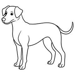 Dog Coloring Book Vector Art illustration (83)