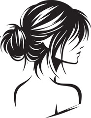 Girl With back side pose vector