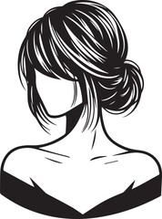 Illustration Of Women With Trendy Hair Style