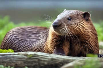 'white north isolated american beaver background animal biting small wheel chewing closeup eating mammal nature rodent half face tail'