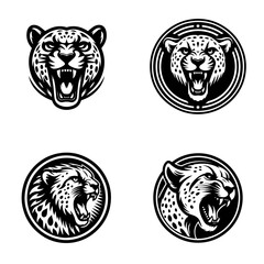 Vector cheetah head.