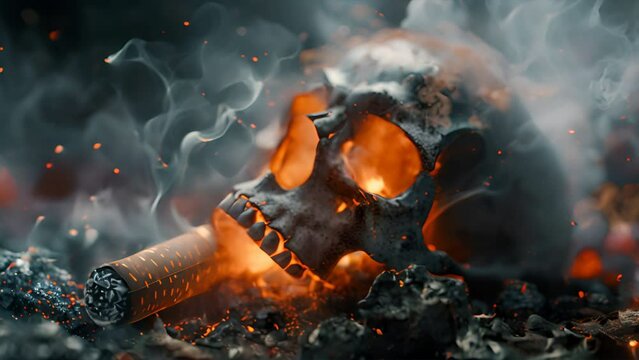 gluhende Zigarette, super detailed, award winning photography,generative ai