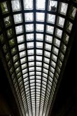 glass ceiling of a modern gallery