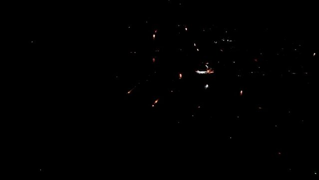 small town during blackout power outage