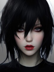 Mysterious Goth Girl Portrait