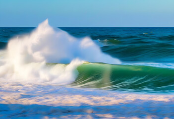 Fototapeta premium waves on the beach