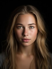 Naklejka premium Captivating Blonde Beauty