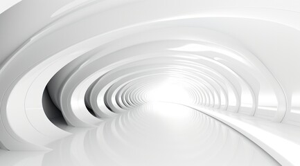 Abstract architectural tunnel