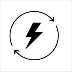 simple vector icon renewable energy