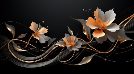 Elegant floral abstract background