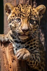 Captivating Leopard Close-Up