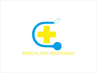 Health and medical logo illustration