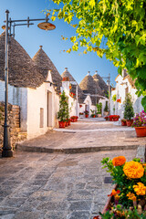 view of Alberobello, Puglia, Italy