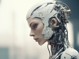 Futuristic Cyborg Portrait