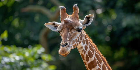 Obraz premium キリン アップ 真ん中 