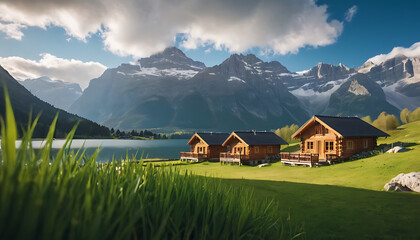 Obraz premium Swiss mountain landscape 