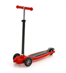 Toy scooter isolated on white background. 3D illustration