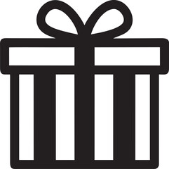 gift box, pictogram