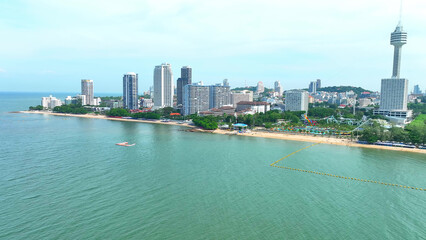 Jomtien Beach, an oasis of calm amidst the bustling Pattaya. Soft waves, swaying palms, and a...