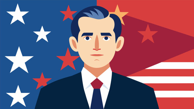 As a tribute to American icons a biographical film tells the story of a beloved president reminding us of the values and principles that shape our. Vector illustration