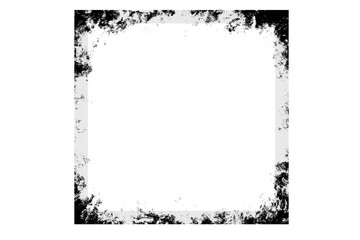 a dirty wall texture frame background on transparent background